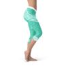 Turquoise Sports Capri Leggings - Image 2