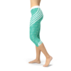 Turquoise Sports Capri Leggings - Image 5