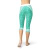 Turquoise Sports Capri Leggings - Image 4