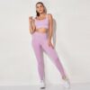 Women's sportswear High Waist Sports Bra+ Legging Gym Clothing - Image 8