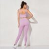 Women's sportswear High Waist Sports Bra+ Legging Gym Clothing - Image 9
