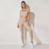 Women's sportswear High Waist Sports Bra+ Legging Gym Clothing - Image 5